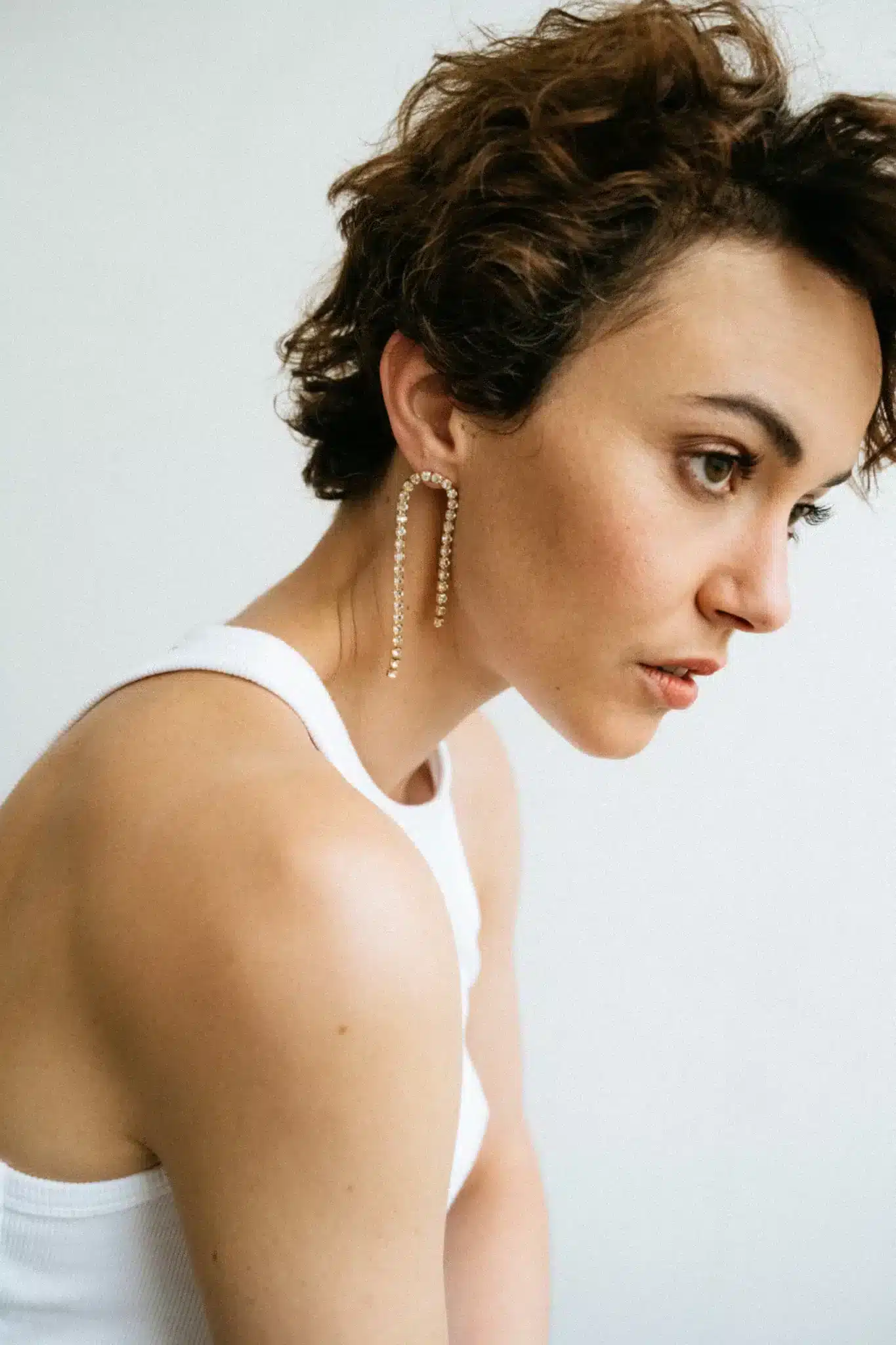 Boucles d'oreilles strass 3 Racines - Jeannette – Image 3