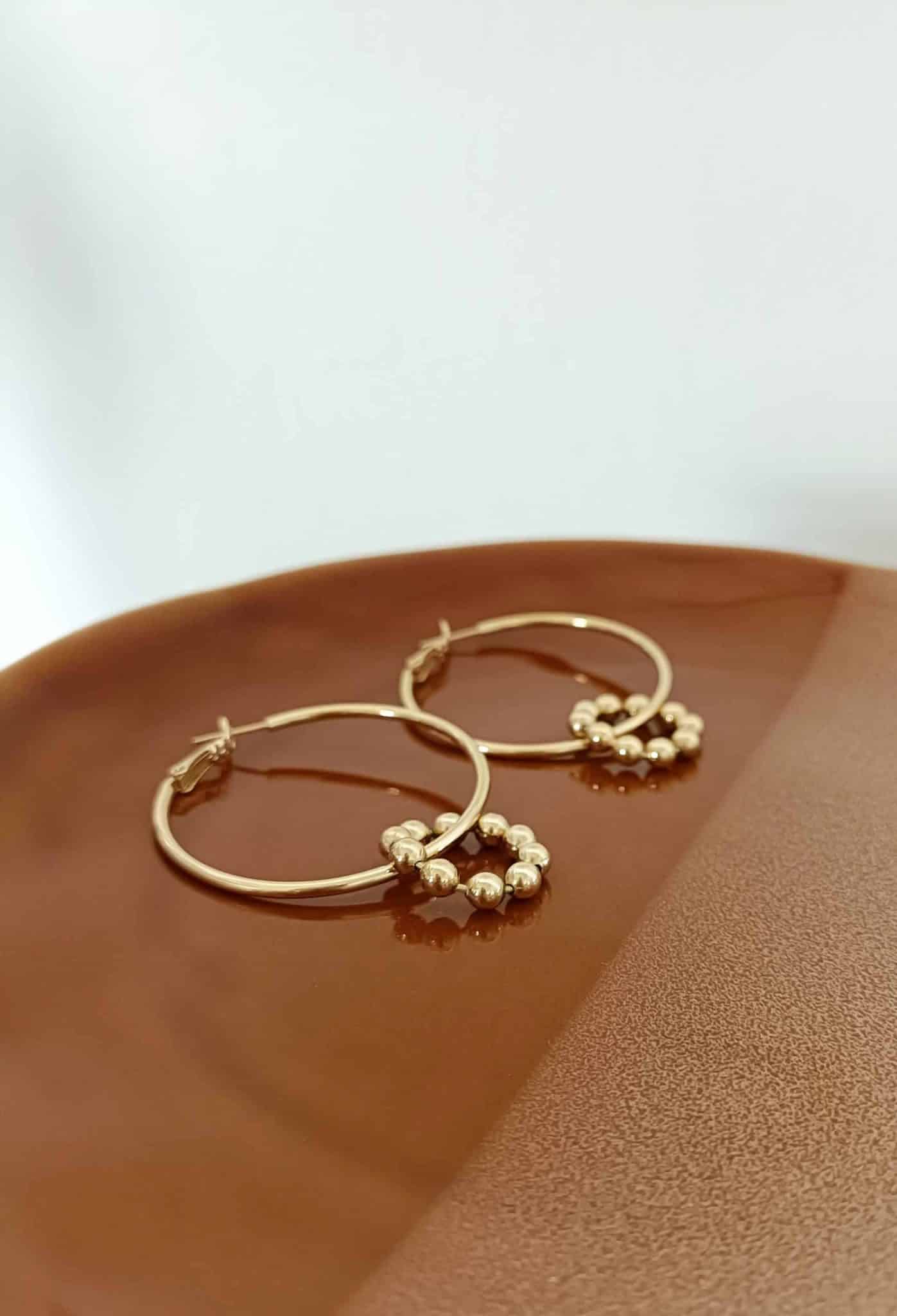 boucles d'oreilles créoles dorées