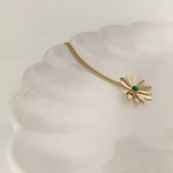 Collier mi-long doré - Marie Duvert