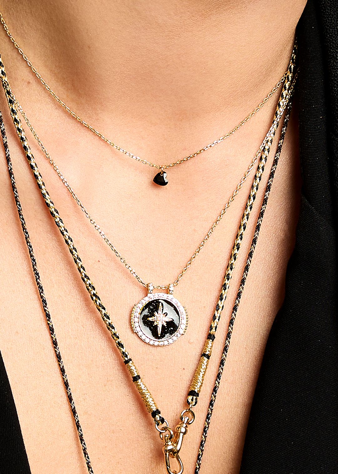 Collier Black Diwali Boho - Mya Bay – Image 2