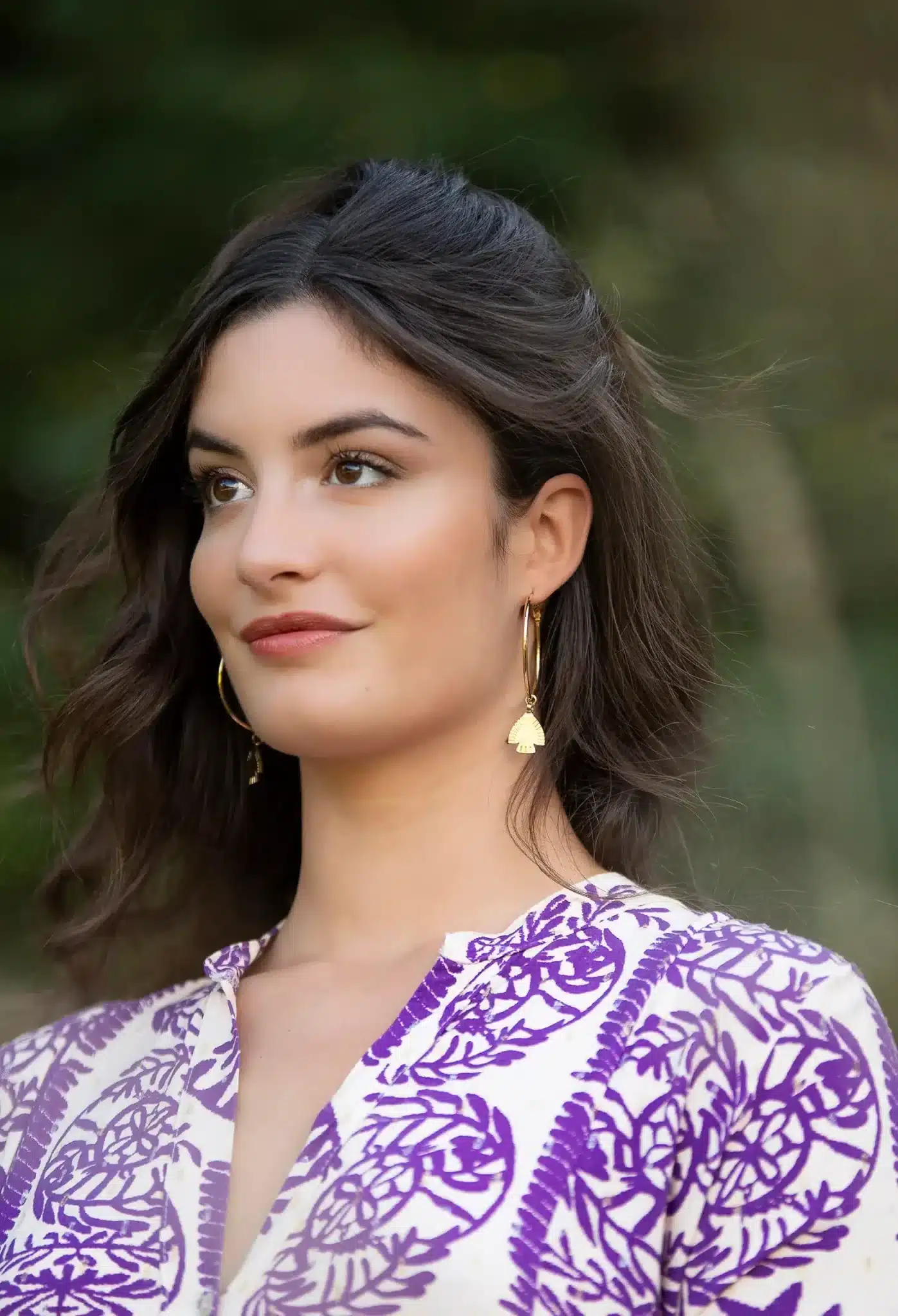 Boucles d’oreilles grandes créoles Macao - Marie Duvert – Image 3
