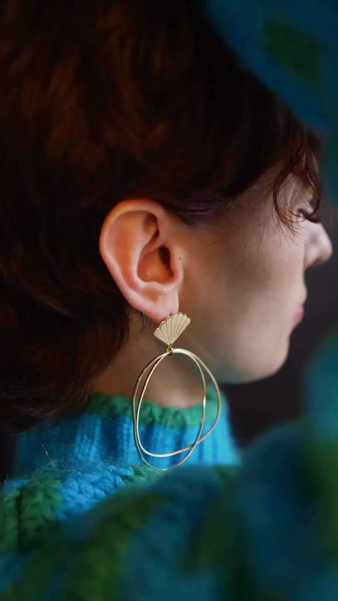 Boucles d’oreilles LO grand modèle - Marie Duvert – Image 3