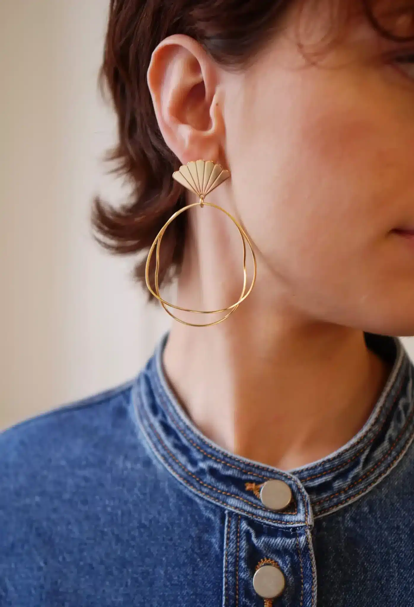 Boucles d’oreilles LO grand modèle - Marie Duvert – Image 4