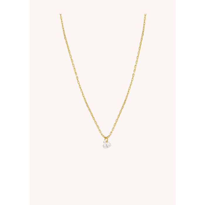 Collier White crystal heart - Mya Bay