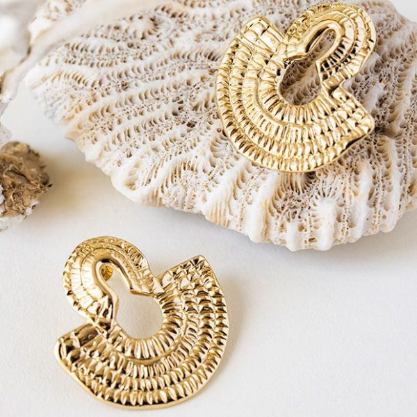 Boucles d'oreilles martelées - Chic Alors