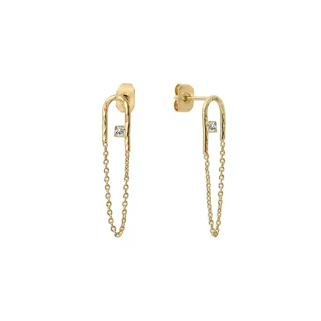 Boucles d'oreilles Colette strass cristal - BDM Studio