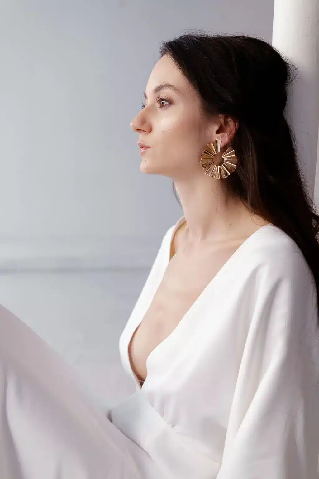 Boucles d'oreilles créoles Maya Rosa - Jeannette – Image 3