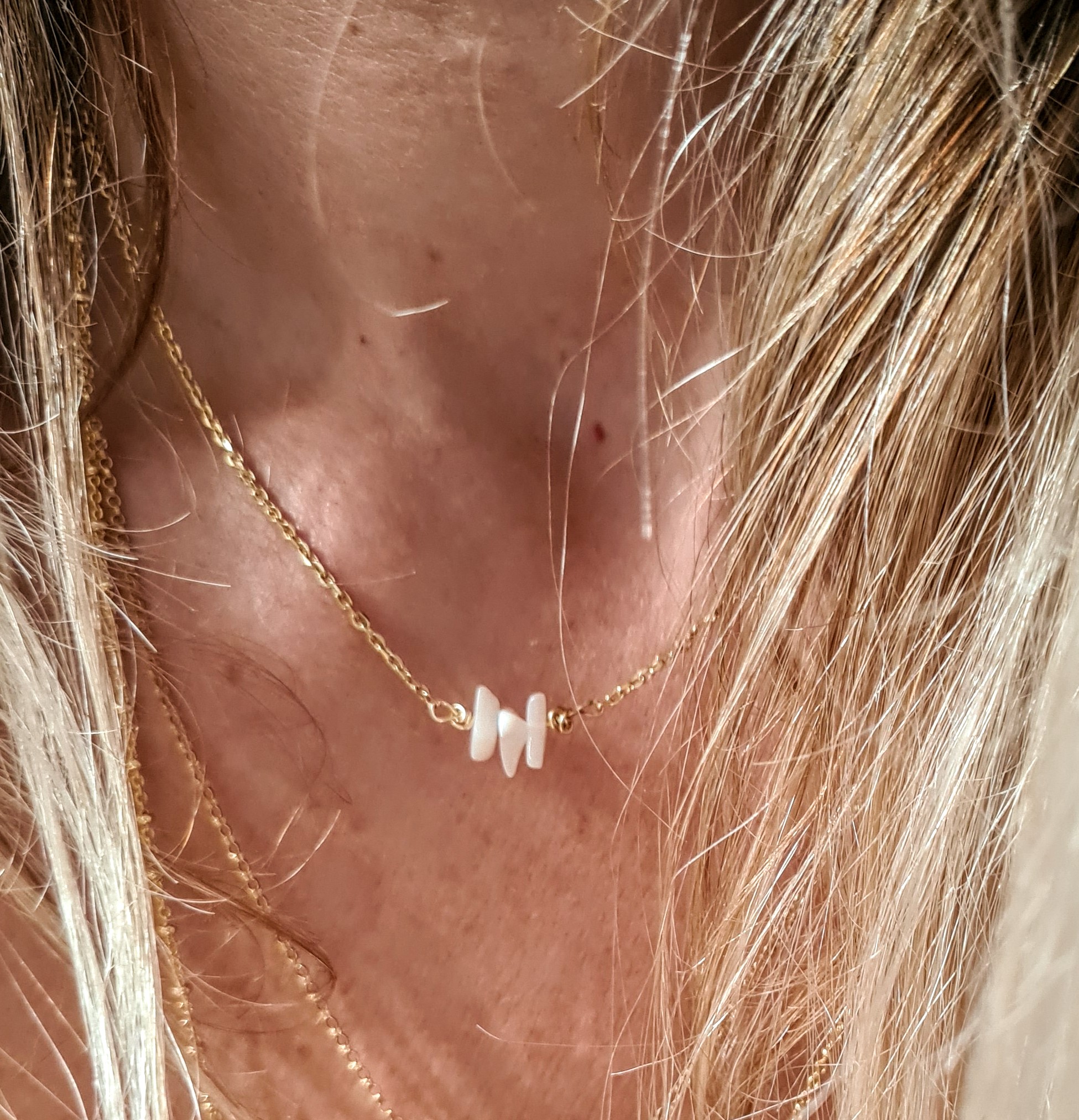 Collier Pépite nacre - La Plagette Sauvage