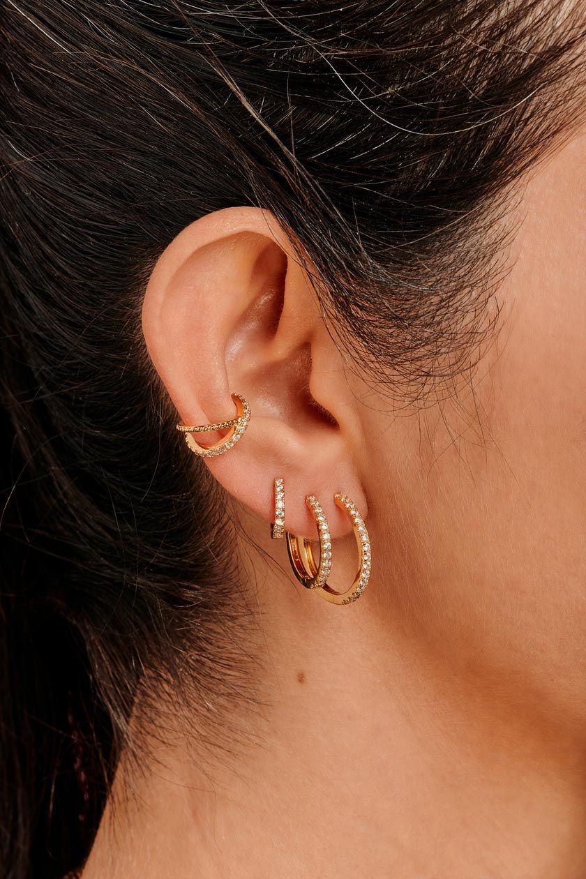 Boucles d’oreilles créoles Lovely Delhi - Mya Bay (plusieurs coloris) – Image 2