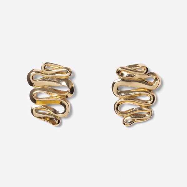Boucles d'oreilles puces dorées - Chic Alors Paris