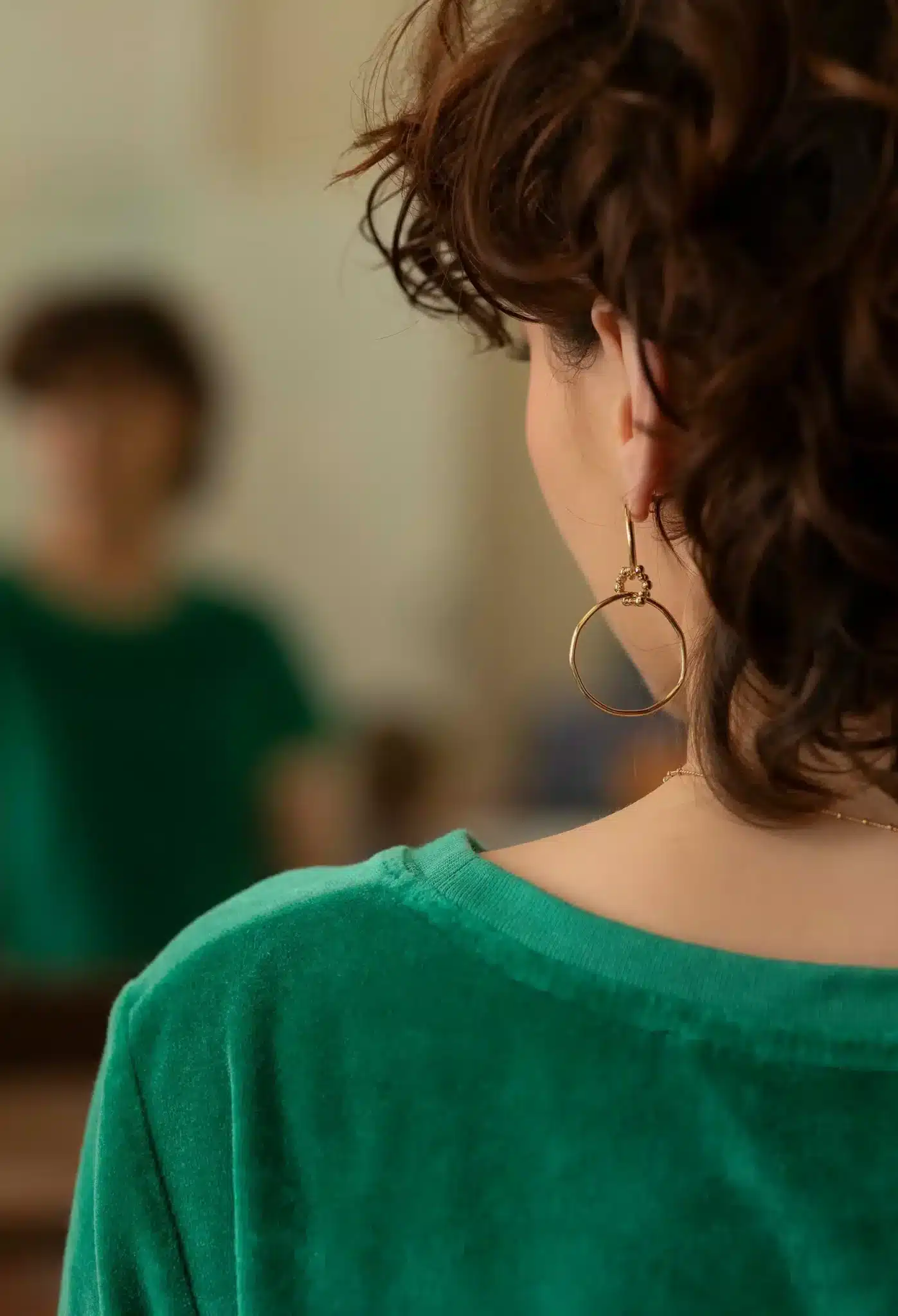 Boucles d’oreilles Odelle dorées - Marie Duvert – Image 3
