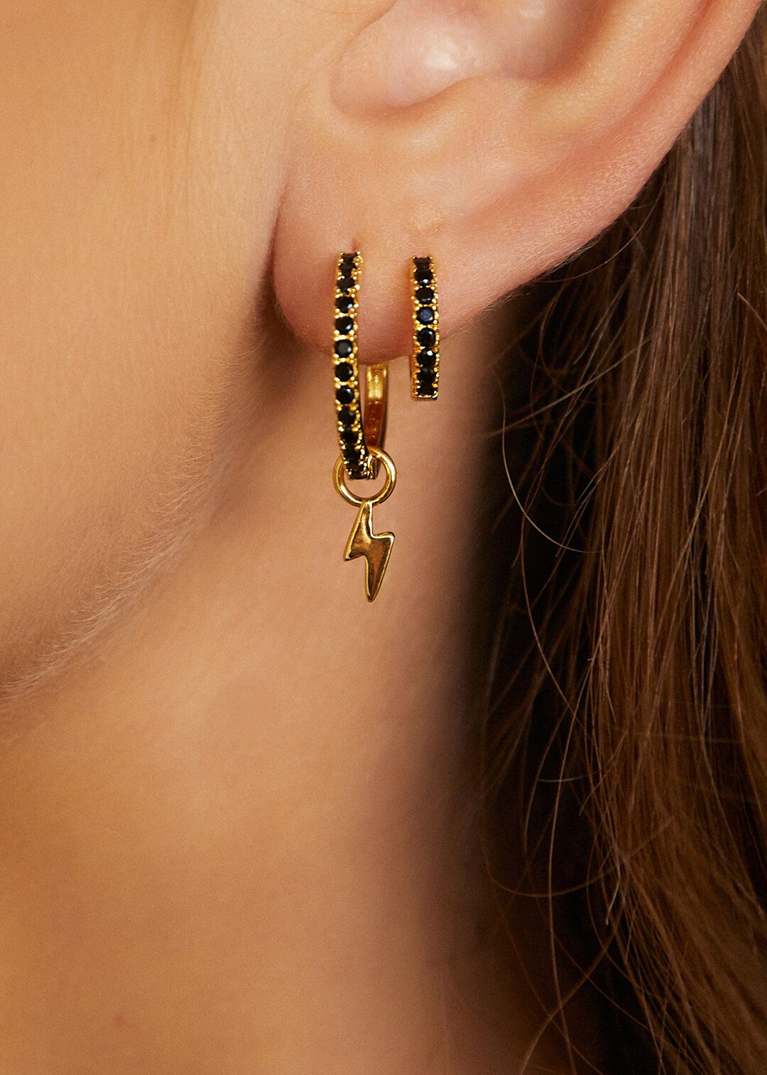 Boucles d'oreilles Black Lovely Delhi - Mya Bay – Image 2
