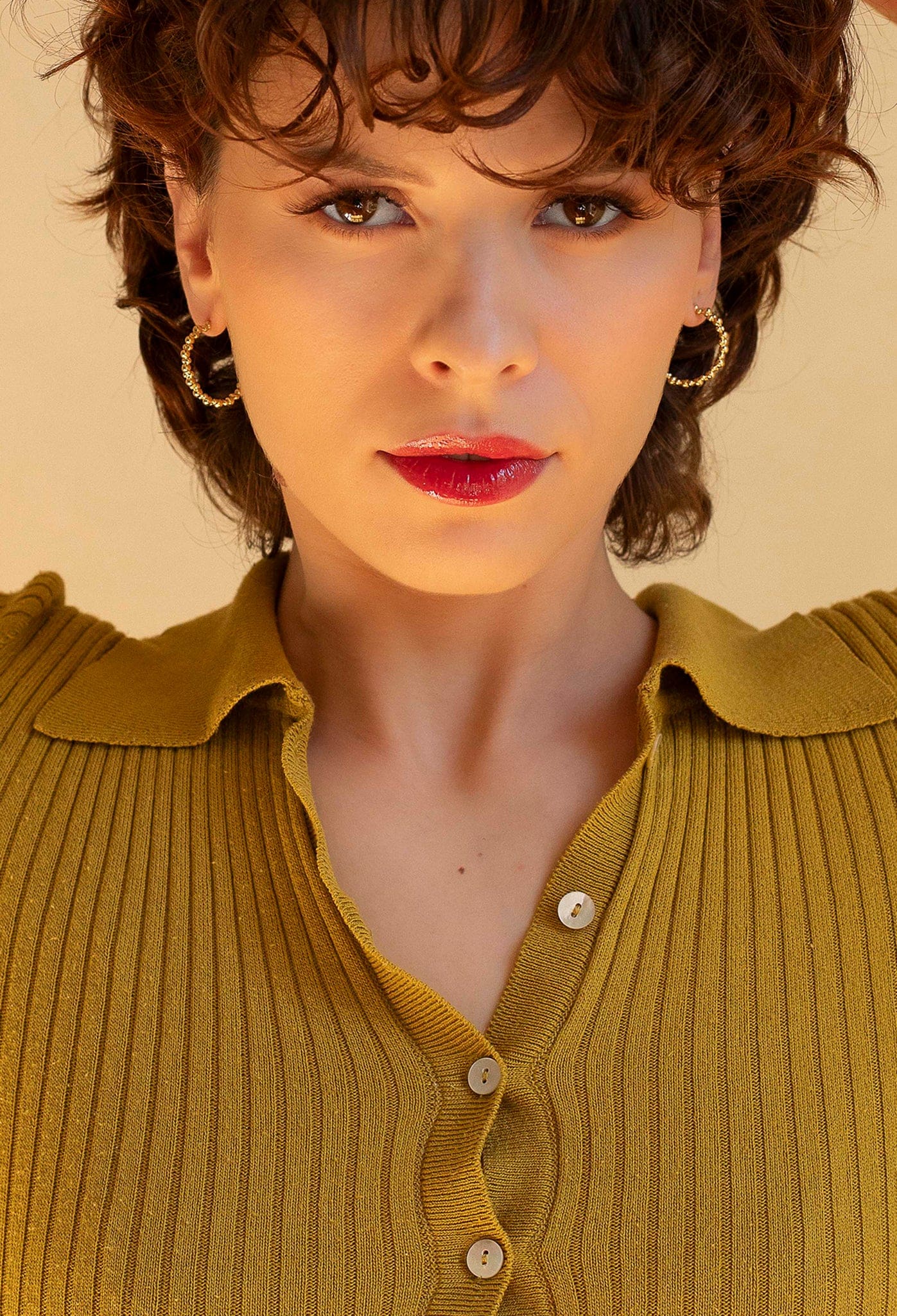Boucles d'oreilles créoles modernes - Marie Duvert