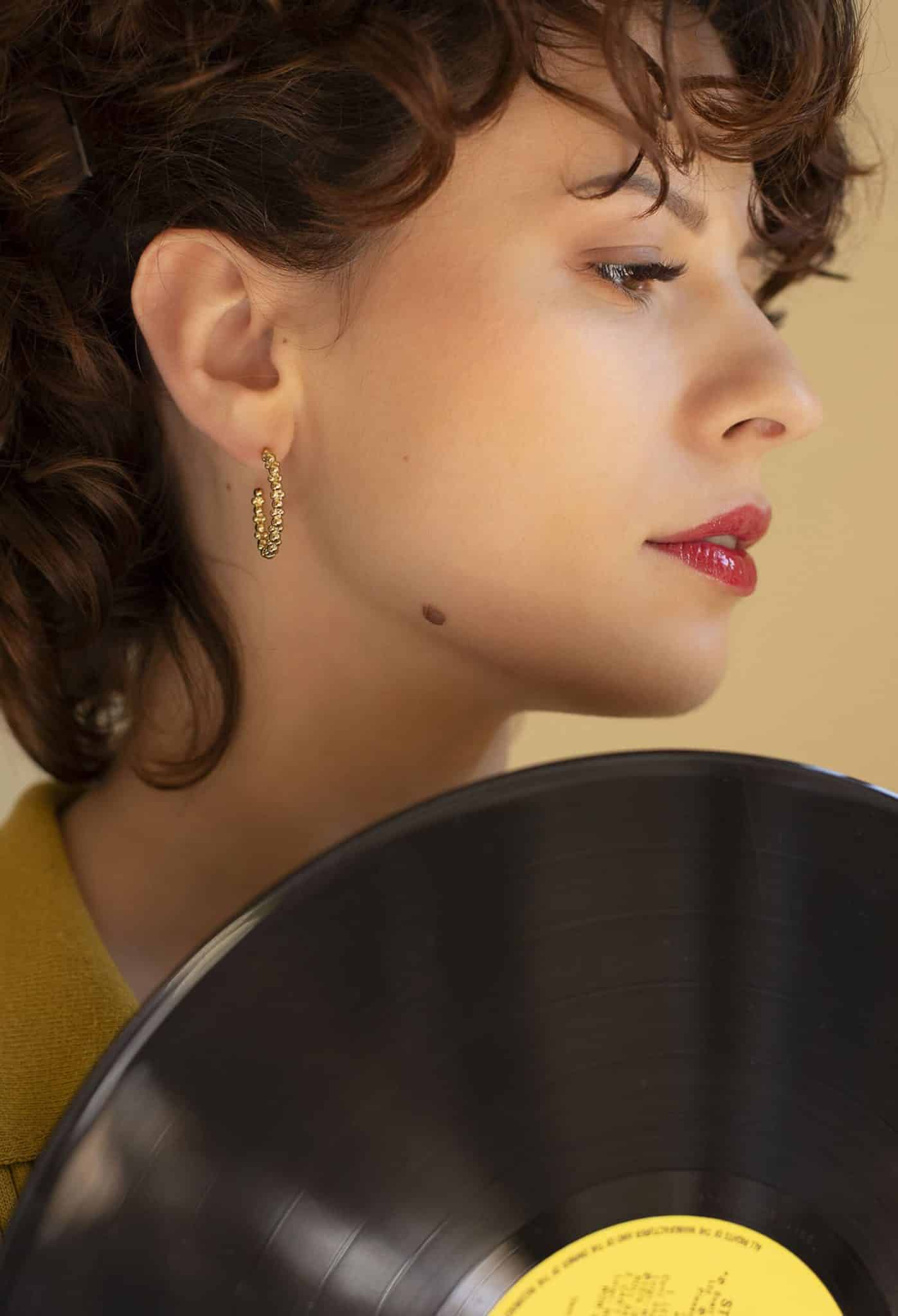 Boucles d'oreilles créoles bulles - Marie Duvert