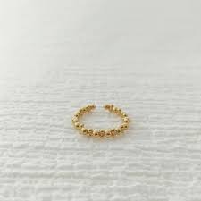 Bague ajustable dorée - Marie Duvert
