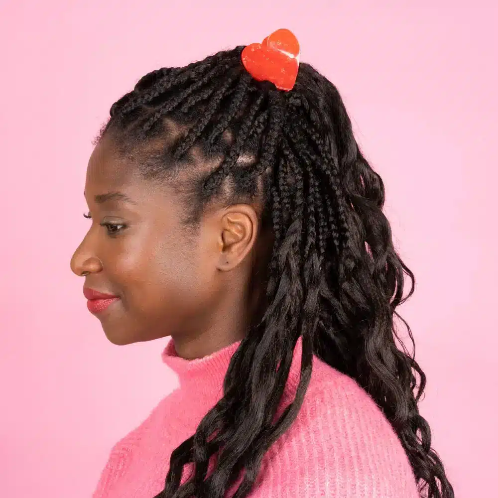 Pince à cheveux cœur rouge - Coucou Suzette – Image 2
