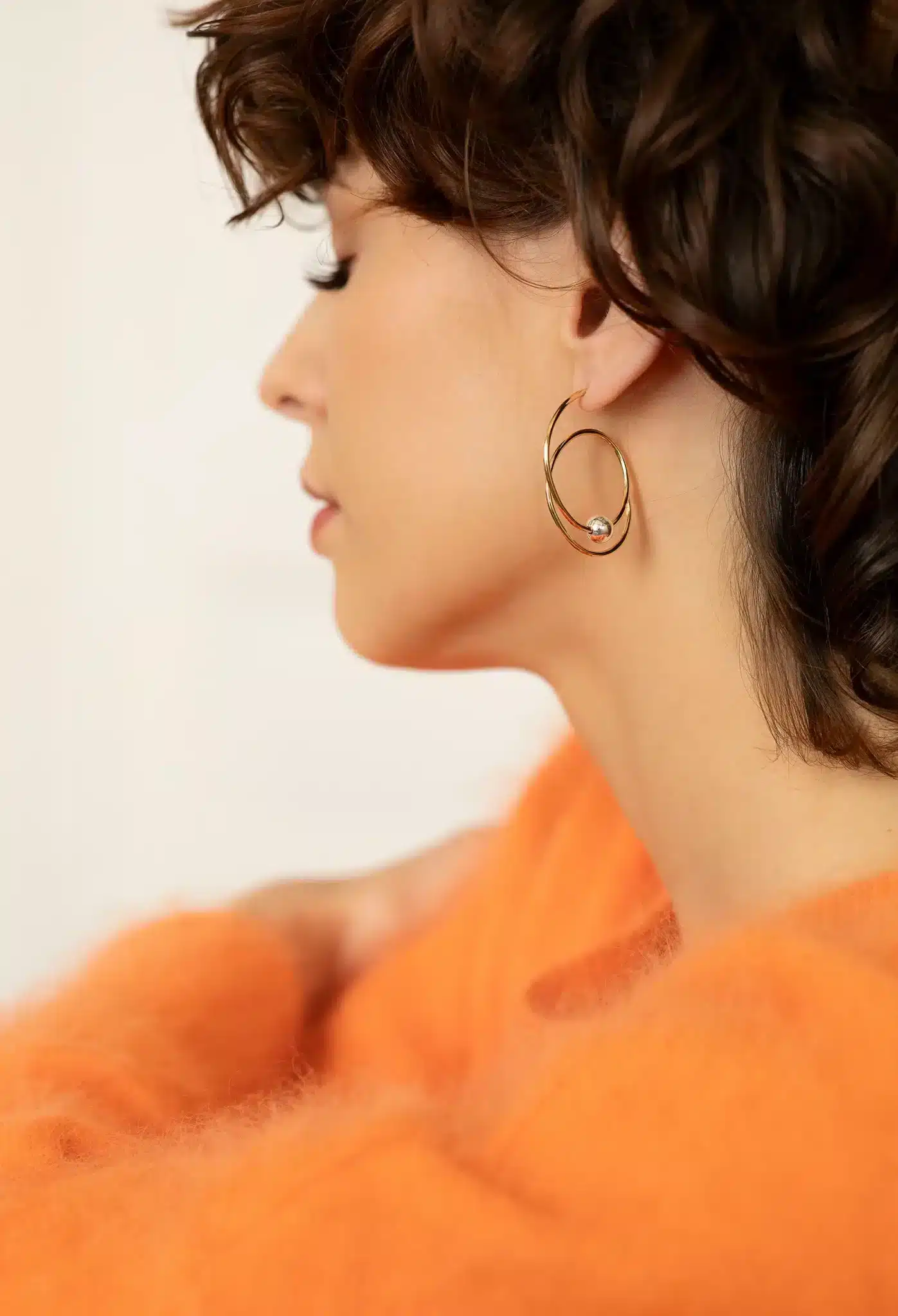 Boucles d’oreilles Oasis dorées et argentées - Marie Duvert – Image 5