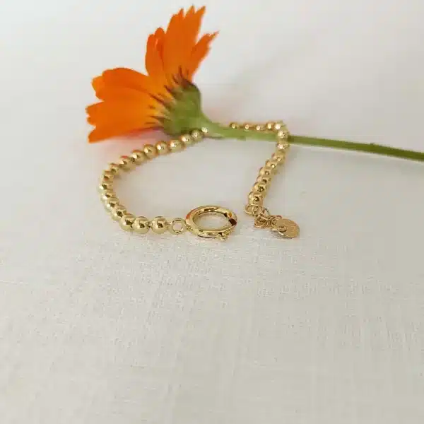 Bracelet boules doré - Marie Duvert