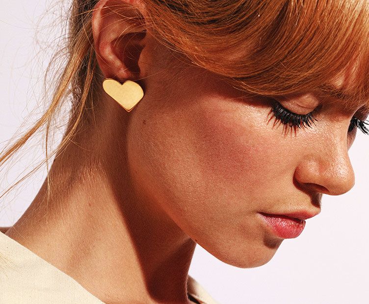 Boucles d'oreilles puces dorées - Chic Alors Paris