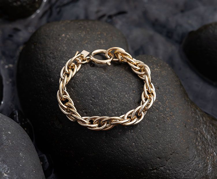 Bracelet chaine doré - Chic Alors Paris