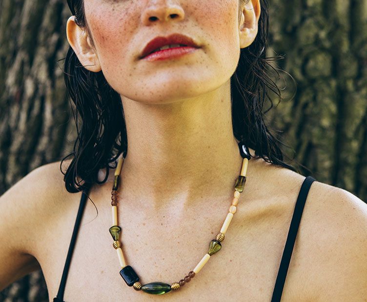 Collier perles de verre - Chic Alors Paris