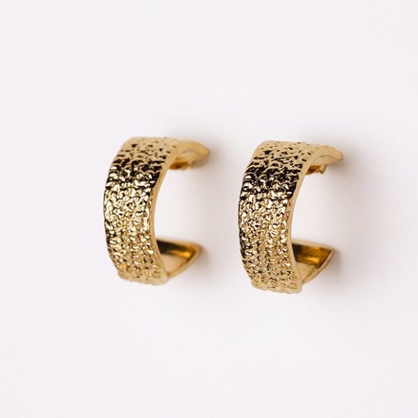 Boucles d'oreilles créoles dorées - Chic Alors Paris