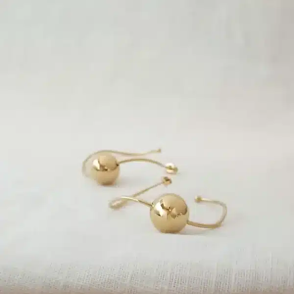 boucles créoles dorées - Marie Duvert