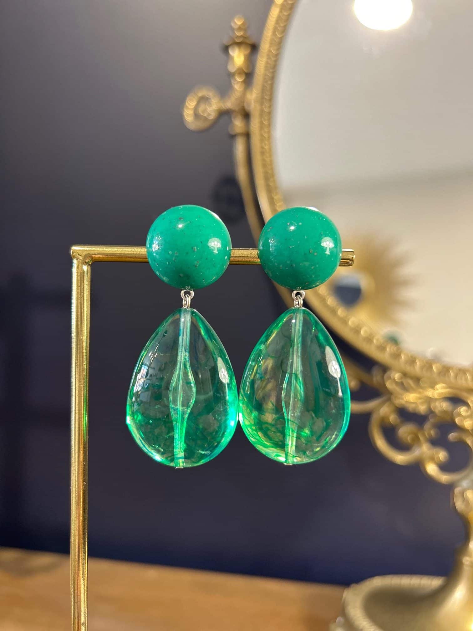 Boucles d'oreilles pendantes - Francine Bramli