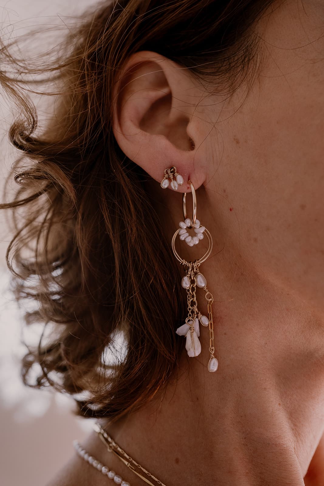 Boucles d'oreilles perles - La Plagette Sauvage