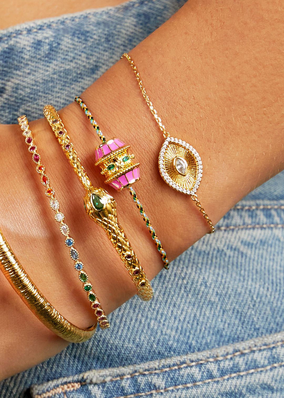 bracelet chaine doré - Mya Bay