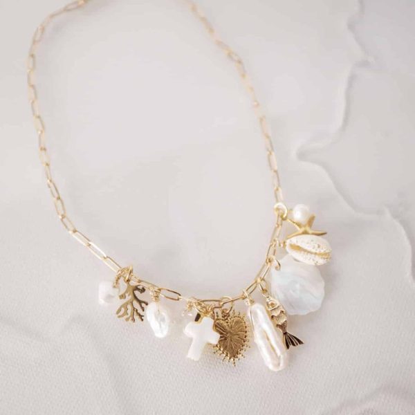 collier breloques - La Plagette Sauvage