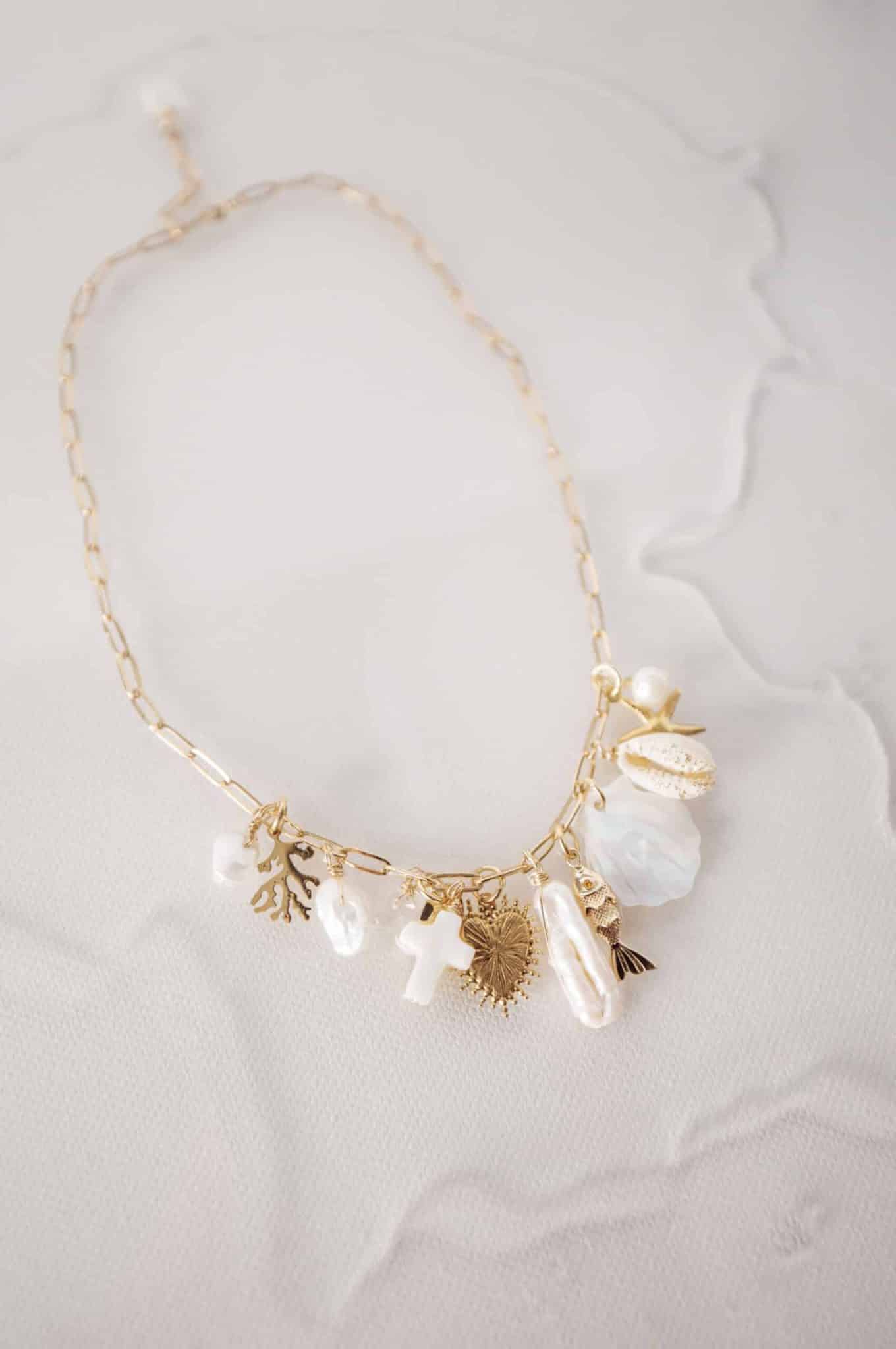collier breloques - La Plagette Sauvage
