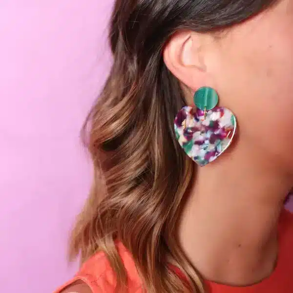 Boucles d'oreilles coeur - Odette