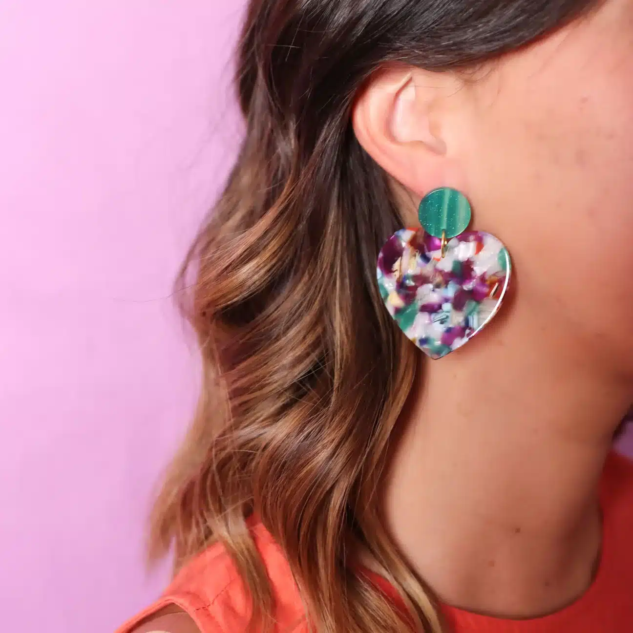 Boucles d'oreilles coeur - Odette