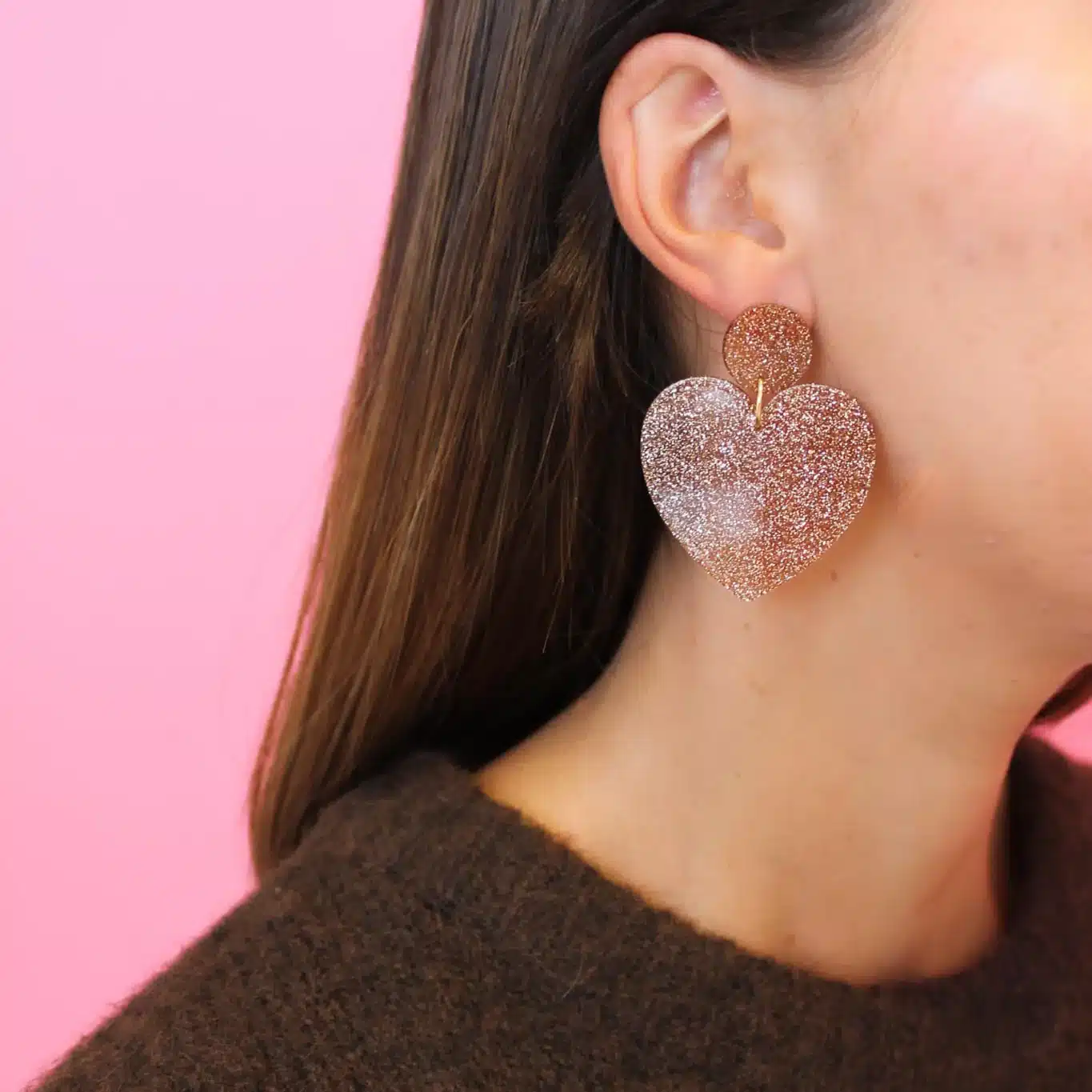 Boucles d'oreilles paillettes - Odette