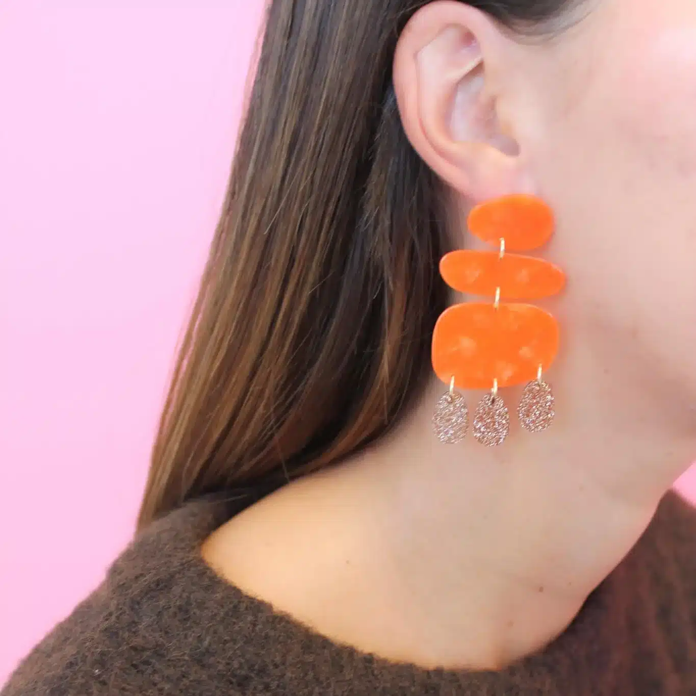 Boucles d'oreilles colorées - Odette