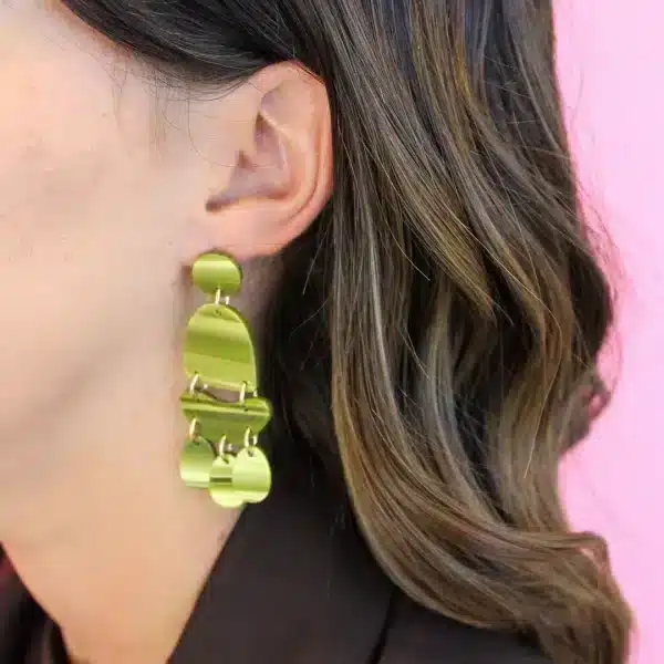 Boucles d'oreilles vertes - Odette