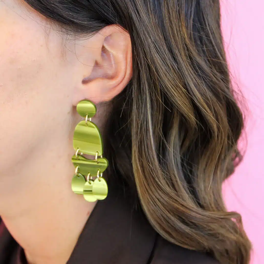 Boucles d'oreilles vertes - Odette