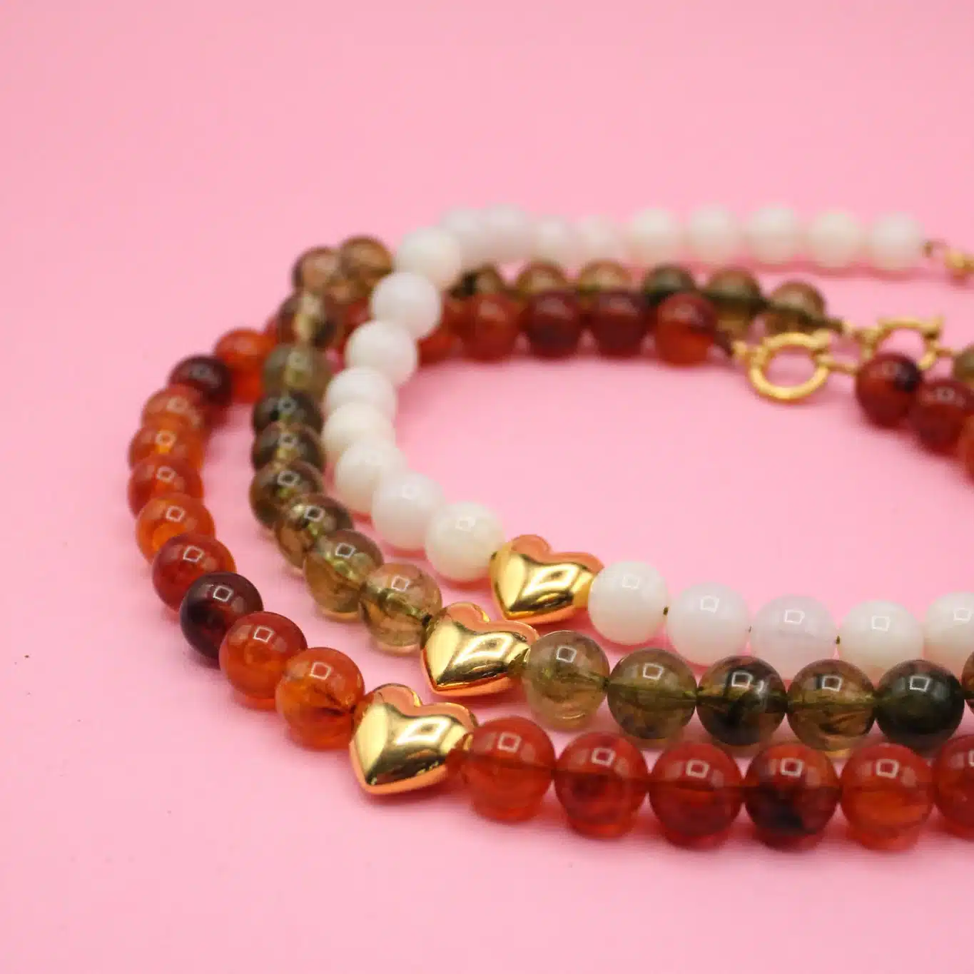 collier perles colorées - Odette
