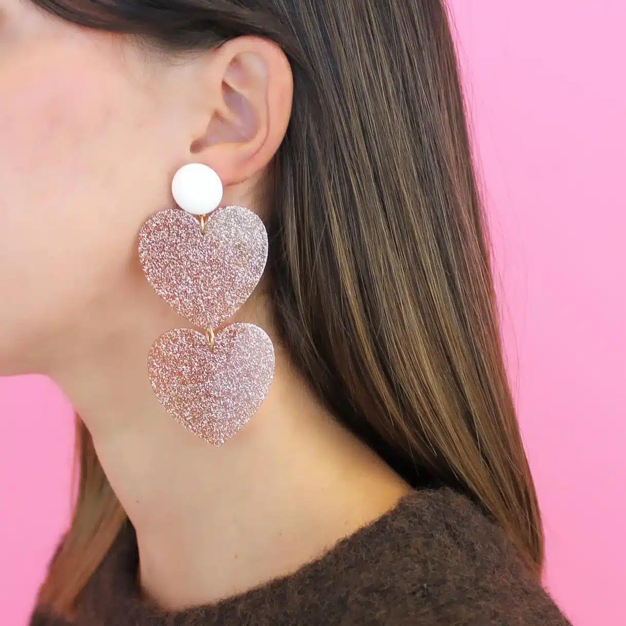 Boucles d'oreilles paillettes - Odette