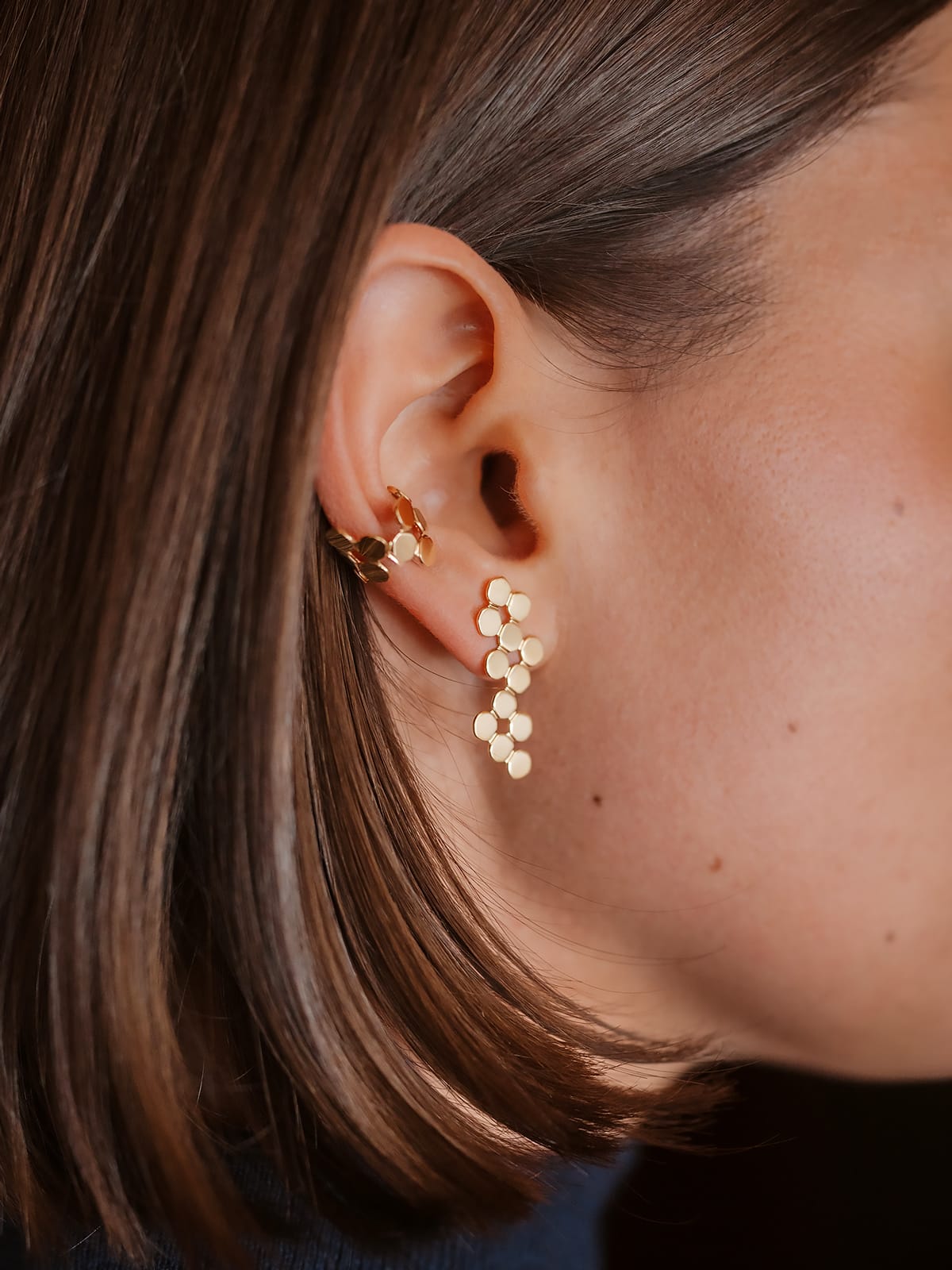 Boucles d'oreilles dorées - Marie Duvert