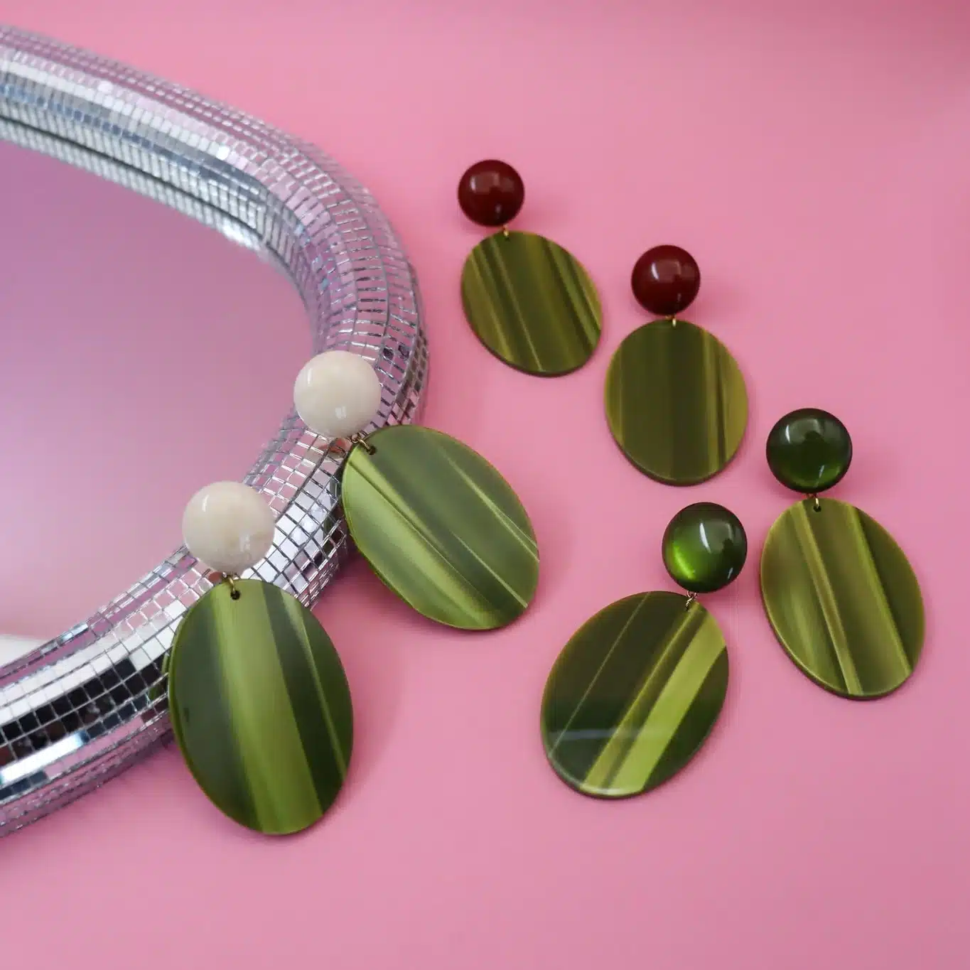 Boucles d'oreilles colorées - odette